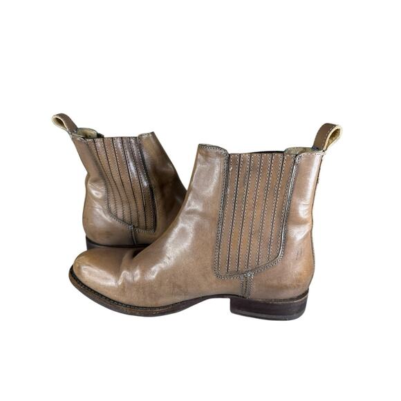 Frye Women’s Chelsea Leather Boots Brown Size 9 B Slip-On Ankle Booties - Picture 2 of 10